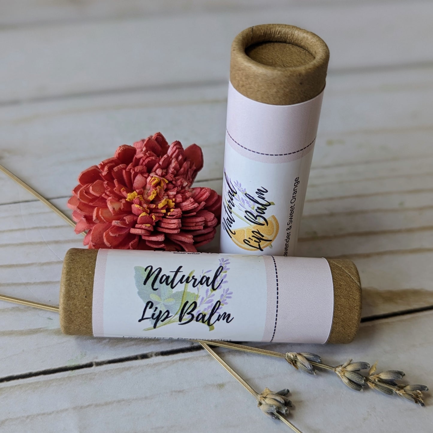 Natural Lip Balm-Lavender & Peppermint